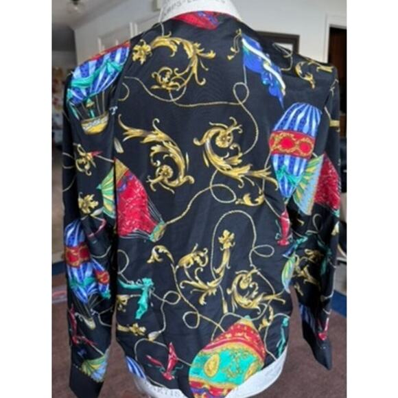 Vintage Around Town Quilted Front Jeweled Black/Red 14 - Picture 5 of 10